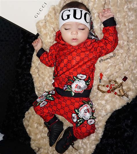 buy gucci baby clothes online|newborn baby wearing gucci.